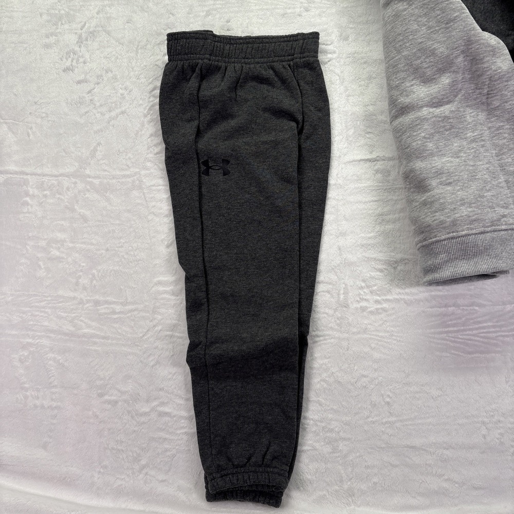 Under Armour Boy UA Size 4 Hoodie/Jogger Set Youth Grey - Picture 4 of 4